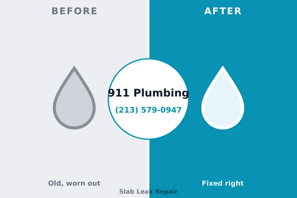 Before and after: plumbing repair Pleasant Hill, OH